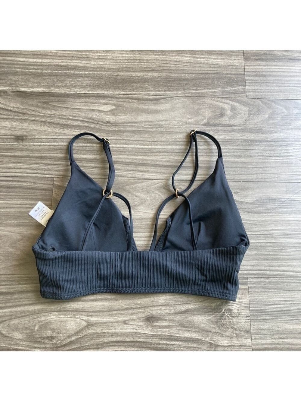 L*Space Ribbed Siren Bikini Top in Black - Picture 5 of 7